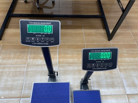 Cân bàn điện tử 80KG SUPER-SS led xanh - Phím Tiếng Việt - Cân Động Vật Chốt số