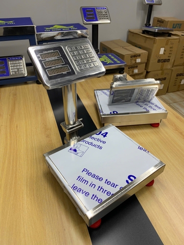 Cân bàn điện tử Full INOX 30KG HY6. Phím Tiếng Việt