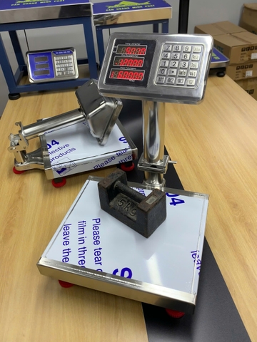 Cân bàn điện tử Full INOX 30KG HY6. Phím Tiếng Việt