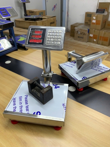 Cân bàn điện tử Full INOX 60KG HY6. Phím Tiếng Việt