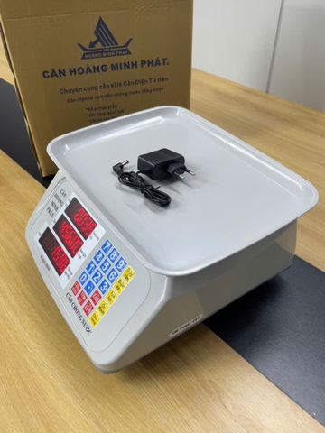 Cân điện tử 30kg tính tiền chống nước H899. Cân hải sản, thủy sản, cân hàng rau củ quả thương hiệu Cân Hoàng Minh Phát