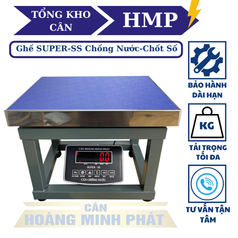 Cân ghế điện tử 350KG chống nước, chốt số SUPER-SS led đỏ