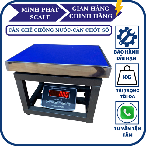 Cân ghế điện tử 500KG chống nước, chốt số SUPER-SS. LED ĐỎ