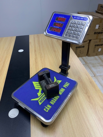 Cân điện tử 60KG tính tiền Tiếng Việt H6. Thương hiệu CÂN HOÀNG MINH PHÁT