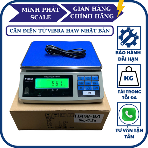 Cân điện tử ViBRA HAW 15KG Nhật Bản
