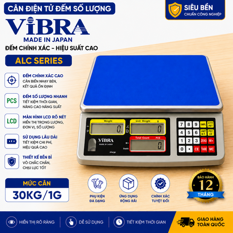 Cân điện tử đếm số lượng ViBRA ALC 30KG/1G