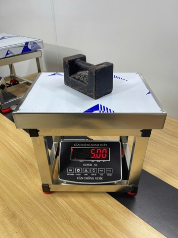 Cân ghế điện tử 150KG Full INOX Chống nước Chốt số SUPER-SS led đỏ