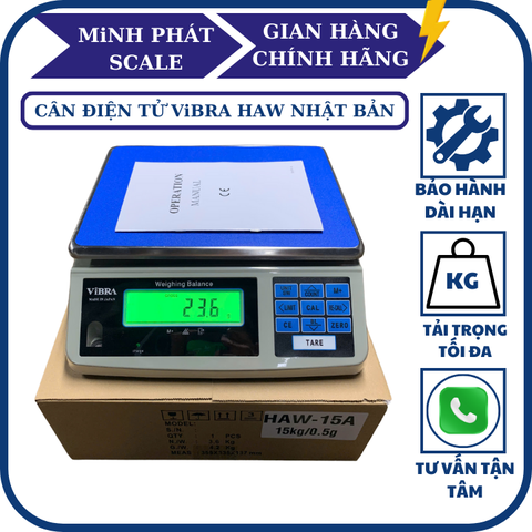 Cân điện tử ViBRA HAW 3KG Nhật Bản