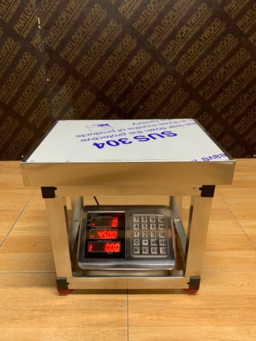Cân ghế điện tử 80KG tính tiền Full INOX Không Gỉ H7. Phím Tiếng Việt