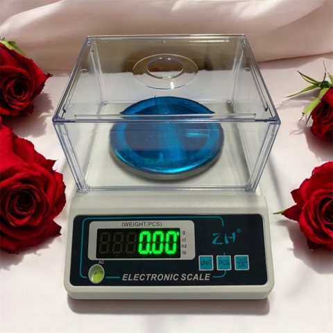 Cân điện tử 2 số lẻ ZH 3KG/0.01G - Kèm lồng kính