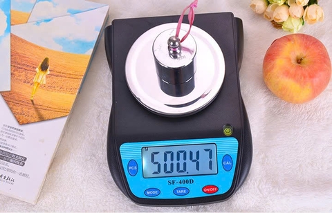 Cân tiểu ly để bàn 500g x 0.01g SF-400D,chính xác tới 1% gram
