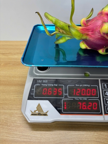 Cân Điện Tử Tính Tiền 30kg HM968 | Mâm INOX, Phím Tiếng Việt | Cân Rau Củ, Thực Phẩm
