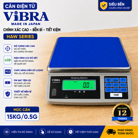Cân điện tử ViBRA HAW 15KG Nhật Bản