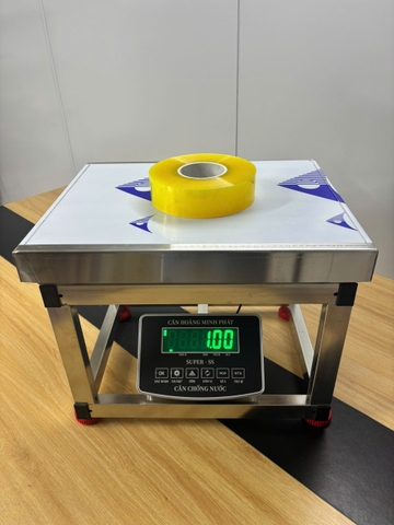 Cân Ghế Điện Tử 150kg INOX Chống Nước SUPER-SS | LED Xanh | Cân Hàng Hóa, Nông Sản, Động Vật