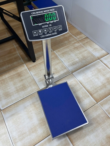 Cân bàn điện tử INOX 100KG SUPER-SS led xanh