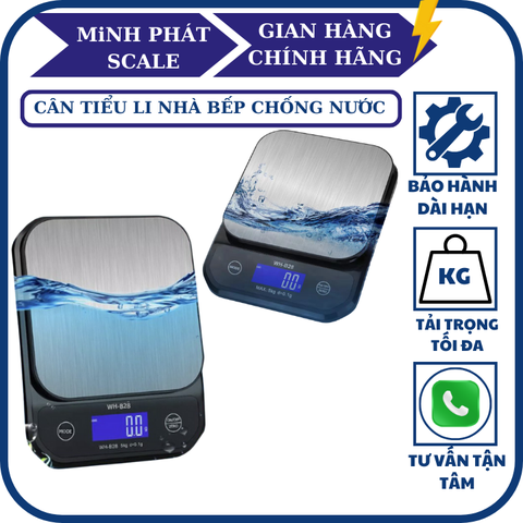 Cân điện tử 5KG/0.1G WH-B28 Chống Nước. SẠC USB