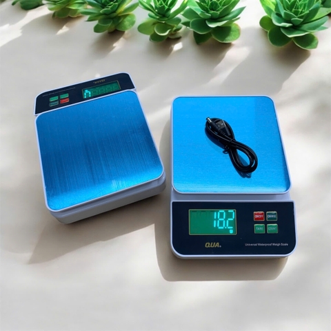 Cân tiểu li điện tử 3KG QUA Chống Nước - Sạc USB