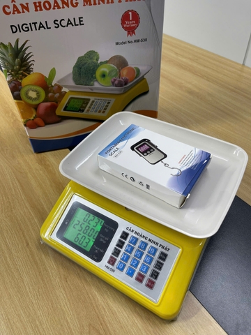 Cân điện tử tính tiền 30KG HM-530 - Cân bán hàng tiếng việt chính xác cao thương hiệu CÂN HOÀNG MINH PHÁT