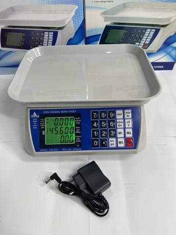 Cân điện tử 20kg tính tiền HM835 - Thương hiệu CÂN HOÀNG MINH PHÁT