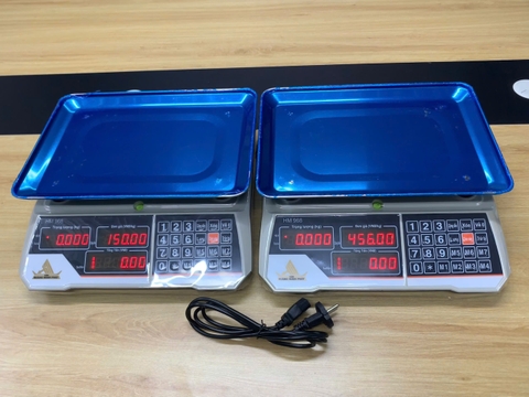 Cân điện tử tính tiền 30KG tiếng việt HM968. Thương Hiệu CÂN HOÀNG MINH PHÁT. Đĩa cân INOX. Cân hàng rau củ quả