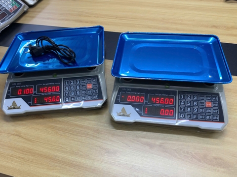 Cân điện tử tính tiền 30KG tiếng việt HM968. Thương Hiệu CÂN HOÀNG MINH PHÁT. Đĩa cân INOX. Cân hàng rau củ quả