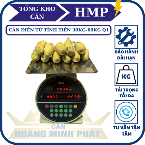 Cân Điện Tử Tính Tiền 30kg Q1 | Cân Bán Hàng, Thực Phẩm Chính Xác Cao
