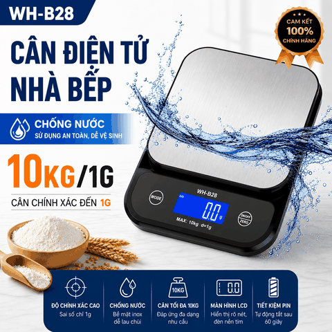 Cân điện tử 10KG/1G WH-B28 Chống Nước