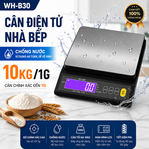 Cân điện tử 10kg WH-B30 chống nước