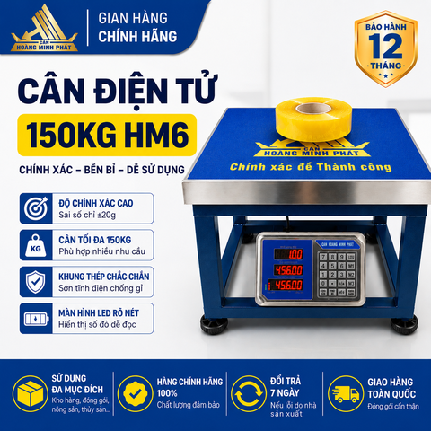 Cân ghế điện tử 150KG HM6 - CÂN HOÀNG MINH PHÁT