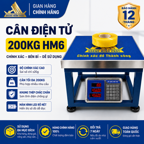 Cân ghế điện tử 200KG HM6 - CÂN HOÀNG MINH PHÁT