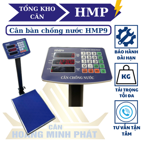 Cân bàn điện tử 300KG HMP9 chống nước, chốt số