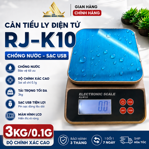 Cân điện tử 3KG Chống Nước RJ-K10 Chính xác