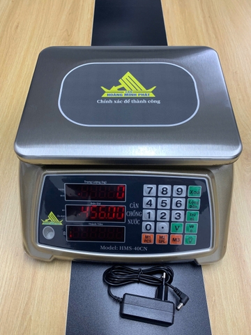 Cân tính tiền điện tử 30kg SIÊU CHỐNG NƯỚC HMS-40CN Thương Hiệu CÂN HOÀNG MINH PHÁT. Cân hải sản. Phím Tiếng Việt