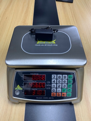 Cân tính tiền điện tử 30kg SIÊU CHỐNG NƯỚC HMS-40CN Thương Hiệu CÂN HOÀNG MINH PHÁT. Cân hải sản. Phím Tiếng Việt