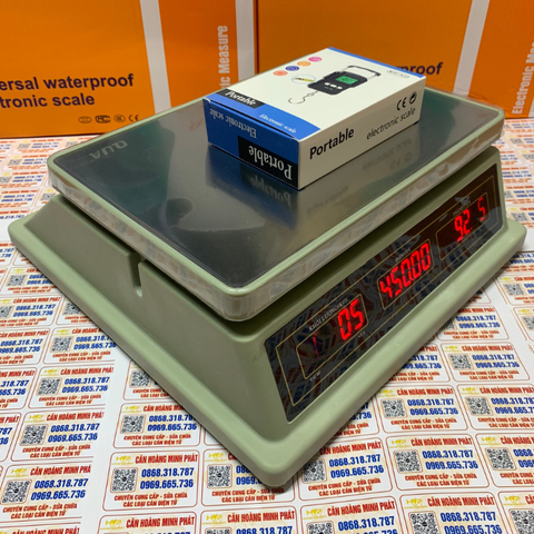 Cân điện tử tính tiền chống nước 40KG QUA832 - PHÍM TIẾNG VIỆT