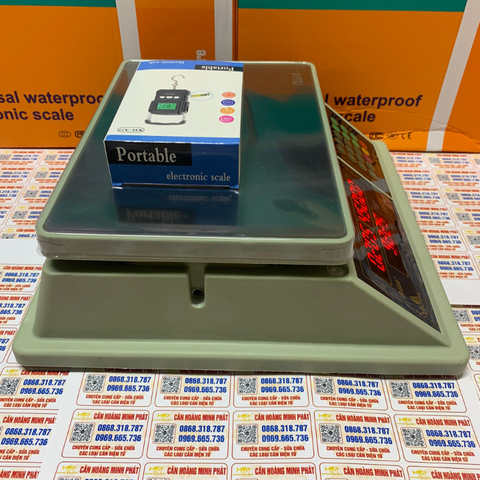 Cân điện tử tính tiền chống nước 30KG QUA832 - PHÍM TIẾNG VIỆT