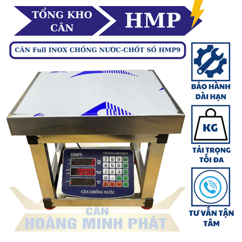 Cân ghế điện tử 80kg INOX Chống Nước HMP9 Thương hiệu CÂN HOÀNG MINH PHÁT