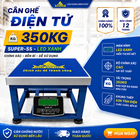 Cân Ghế Điện Tử SUPER-SS 350KG Led Xanh Chống Nước