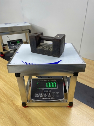 Cân ghế điện tử 150KG Full INOX Chống nước Chốt số SUPER-SS. LED XANH