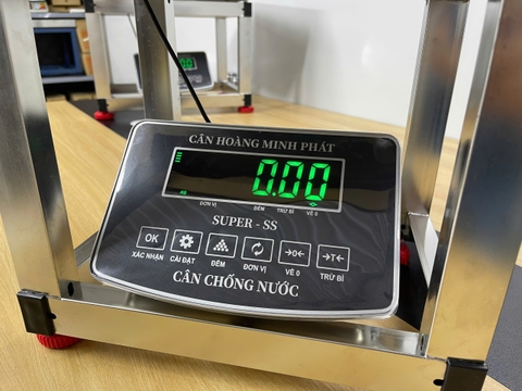 Cân ghế điện tử 200KG Full INOX Chống nước Chốt số SUPER-SS. LED XANH