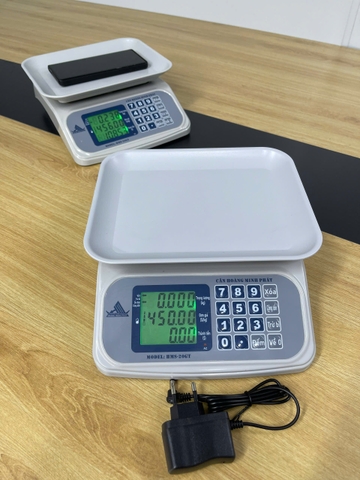 Cân điện tử tính tiền 15KG nhỏ gọn HMS20GT. Thương hiệu CÂN HOÀNG MINH PHÁT. Phím Tiếng VIỆT