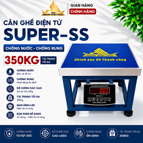 Cân Ghế Điện Tử SUPER-SS 350KG Led Đỏ Chống Nước