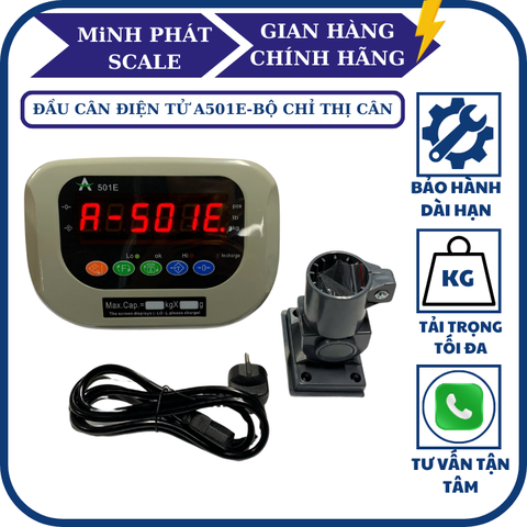 Đầu cân điện tử A501E tải 60KG đến 1 TẤN, 2 TẤN, 10 TẤN. Dùng cho cân ghế, cân bàn, cân sàn, cân ô tô