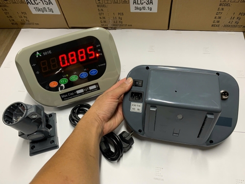 Đầu cân điện tử A501E tải 60KG đến 1 TẤN, 2 TẤN, 10 TẤN. Dùng cho cân ghế, cân bàn, cân sàn, cân ô tô