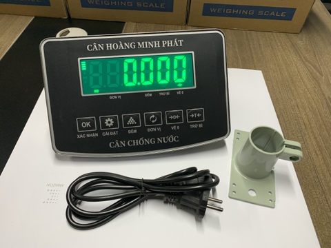 Đầu cân điện tử chống nước 60kg đến 500kg Super - SS Led Xanh có chức năng chốt số tự động