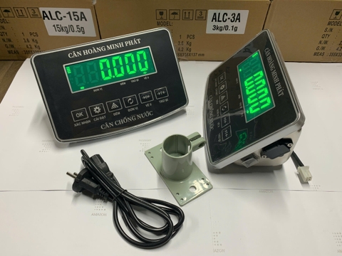 Đầu cân điện tử chống nước 60kg đến 500kg Super - SS Led Xanh có chức năng chốt số tự động
