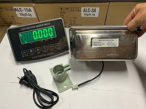 Đầu cân điện tử chống nước 60kg đến 500kg Super - SS Led Xanh có chức năng chốt số tự động