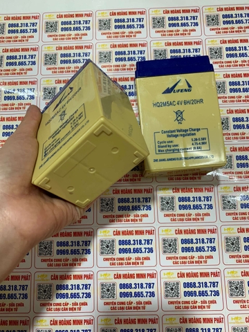Pin cân điện tử 4v6ah, Ắc quy 4V6H, Bình Ắc quy 4V6H - Pin Khô Dung Lượng Cao