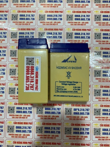Pin cân điện tử 4v6ah, Ắc quy 4V6H, Bình Ắc quy 4V6H - Pin Khô Dung Lượng Cao