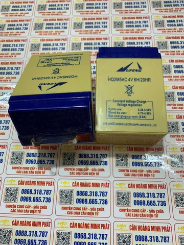 Pin cân điện tử 4v6ah, Ắc quy 4V6H, Bình Ắc quy 4V6H - Pin Khô Dung Lượng Cao